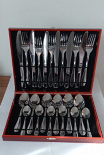 wei inox 24-piece stainless steel cutlery set
