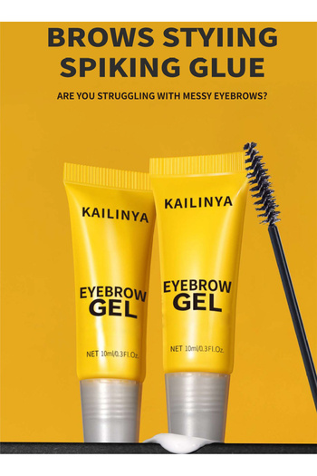 KAILINYA Eyebrow Gel, Brows Styling Glue, Multi-Purpose Quick-Drying Extreme Hold Brow Makeup for Women, 10ml