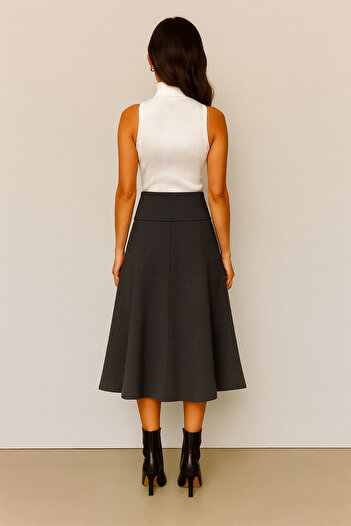 FV Thessaloniki High Waist Flared Women's Skirt
