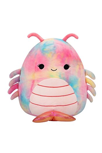 Squishmallows 12 inch Candis Rainbow Tie-Dye Shrimp , Officially Licensed Kellytoy Plush Toy, Colorf