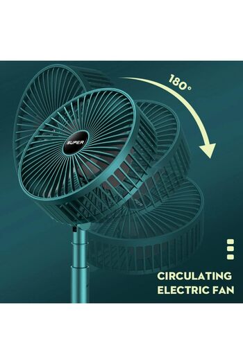 Generic Foldable Portable Table Fan | USB Rechargeable, Quiet Speeds, Adjustable Angle