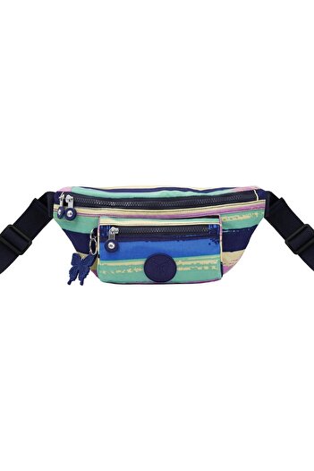 Caprice Collection Slim Bum Bag, Water-Resistant Waist Belt Bag with Multi-Pocket Organiser & Adjust