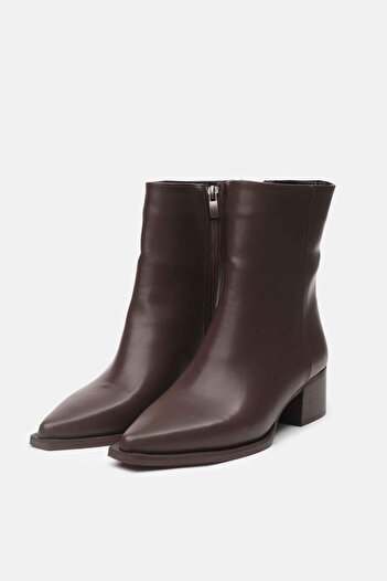 Mio Gusto Lana Brown Ankle Boots