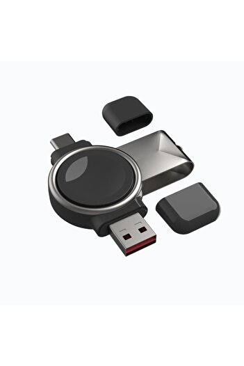 Generic Portable Wireless Charger for Samsung Galaxy Watch Ultra/Classic | Dual USB Fast Charge