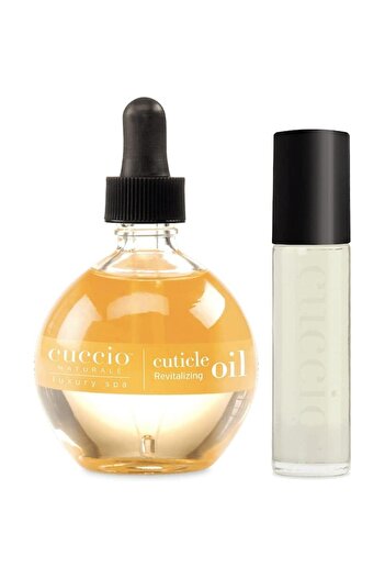 CUCCIO Cuticle Revitalizing Oil Milk & Honey, Naturale - Cuticle Oil 73 ml and Roll-on 10 ml