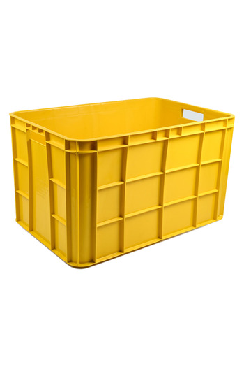Ethic Solutions Plastic Storage Fish Multipurpose Crate Box 600×400×350 mm 67L Heavy Duty Home Industrial Green