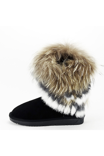 SOFILINE Black genuine leather boots with fur B-8013 111