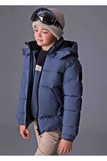 MAYORAL Boy's Quilted Jacket Petrol 7416