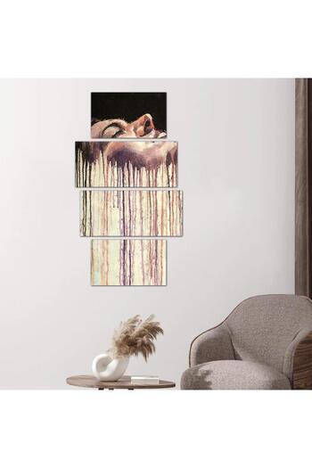 Generic Wall panel of a woman - 24558 - divided into four pieces