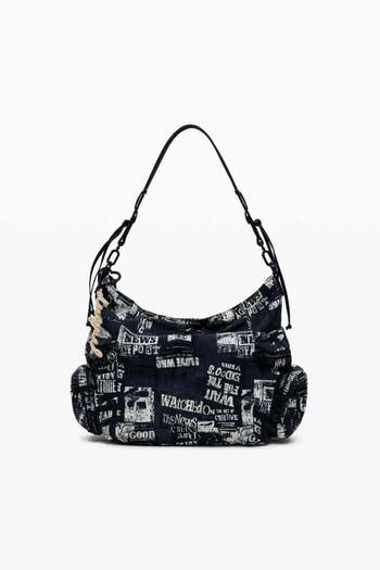 Desigual Medium newspaper shoulder bag