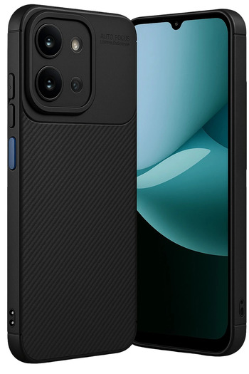 UnDePlus Xiaomi Redmi 15C Case Carbon Silicone Case Cover