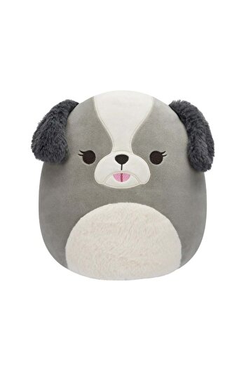 Squishmallows 12 inch Medium Plush Malu Grey Shih-Tzu , Officially Licensed Kellytoy Plush Toy, Colo