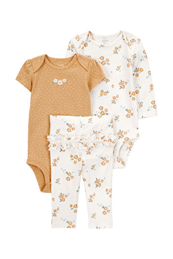 Carter's Baby Girl Ecru Set of 3