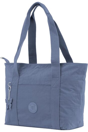 Caprice Collection Everyday Large Shoulder Tote bag, High-Grade Nylon, Zip-Top, Organised Pockets -B