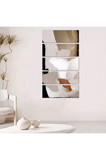 Generic Modern abstract art wall panel - 24073 - divided into five equal pieces