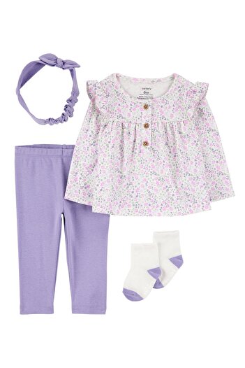 Carter's Baby Girl Purple Top and Bottom