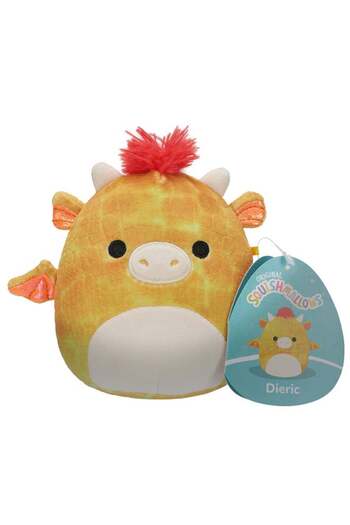 Squishmallows Little Plush 5 inch Dieric Yellow Textured Dragon with Red Hair Officially Licensed Ke