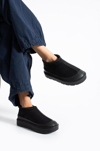 diya shoes Γυναικείες μπότες και μποτάκια με χοντρή σόλα από καστόρι με χνούδι εσωτερικά