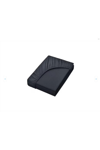 OEM Cearsaf de pat cu elastic pentru saltea, Nature Mark, bumbac, Negru, 90 x 190 x 25 cm