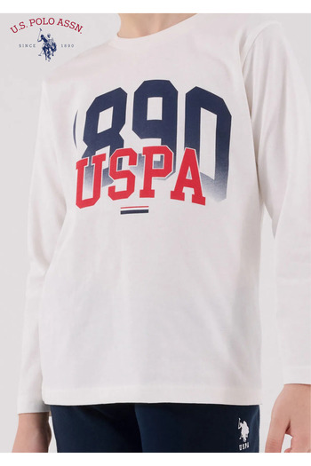 U.S. Polo Assn. Boys' Printed 100% Cotton Pajama Set