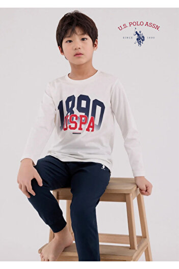 U.S. Polo Assn. Boys' Printed 100% Cotton Pajama Set