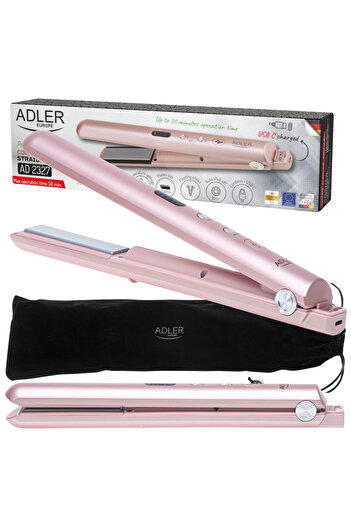 Other Adler Pink Cordless Travel Hair Straightener AD2327P