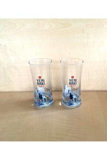 SANAT TACİRİ 2 Pieces Karakaya Series Raki Glass Truva Raki Glass