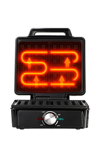 Other Adler AD3088 Nonstick Waffle Maker, Adjustable Temp
