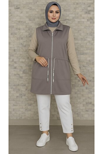 sarıdağ Modal Vest Is a Modest Vest Jacket.