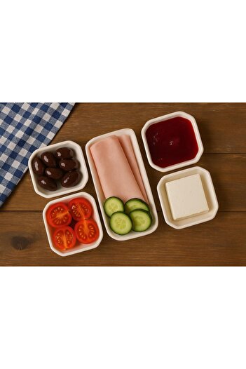 Paçi 5-Piece Porcelain Breakfast Set & Breakfast Set