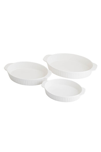 Mirolex Ceramic Baking Tray Set 3 Piece