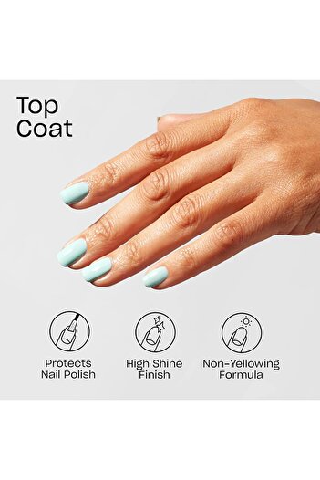OPI Classic Lacquer, 7 Days Wear, Nail Polish Top Coat, Chip-resistant, High-Shine, 15ml