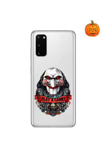 PPKin Dali Design Samsung Galaxy S20 Compatible Transparent Case Horror 7 Design