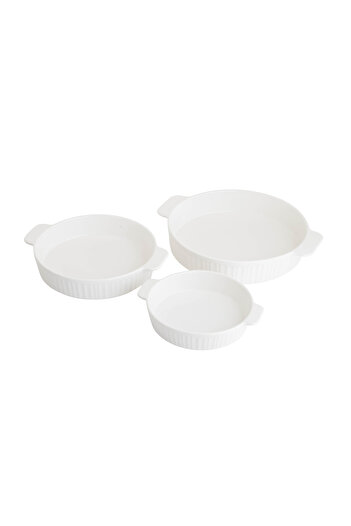Mirolex Ceramic Baking Tray Set 3 Piece