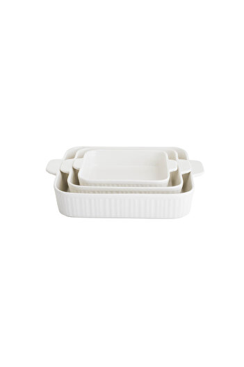 Mirolex Ceramic Baking Tray Set 3 Piece