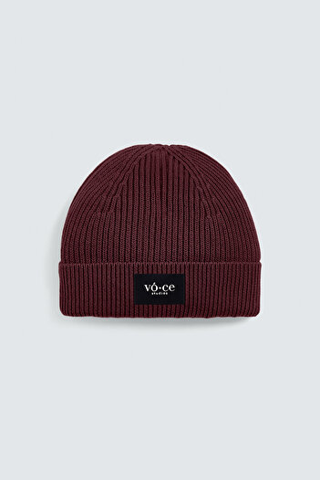 voce studios Burgundy Knitted Beanie