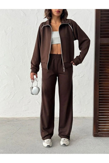 Velista Modal Fabric Stripe Tracksuit Set