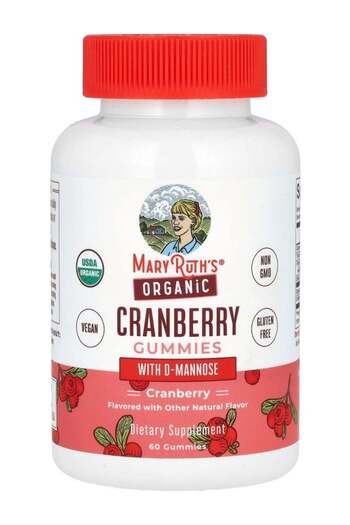 Maryruth's Organic Cranberry Gummies with D-Mannose 60 Gummies