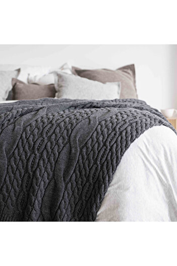 Battani.Co Home Thick Knitted Blanket Sofa & Bed Decorative Blanket 130cm X 170cm