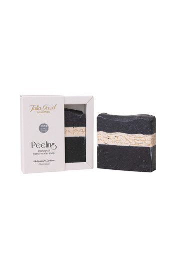Julia Guzel - Exfoliating Soap with Activated Carbon and Oats - 100 g
