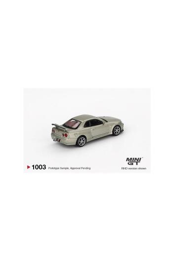 mini gt 1003 Nissan Skyline Gt-R (R34) V-Spec Ii Nür Millenium Jade 1/64 Model Car