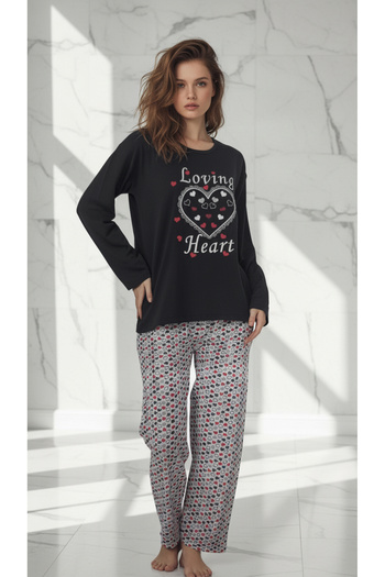 trendlina Cotton Winter Double Pajama Set