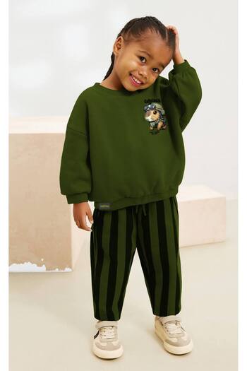 Fidekids Cappy Bara Bottom Top Long Sleeve Unisex Set 100% Cotton