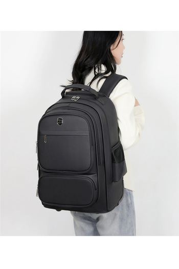 Generic Large Capacity Travel Business Backpack with Wheels and Lightweight Computer Bag for Students