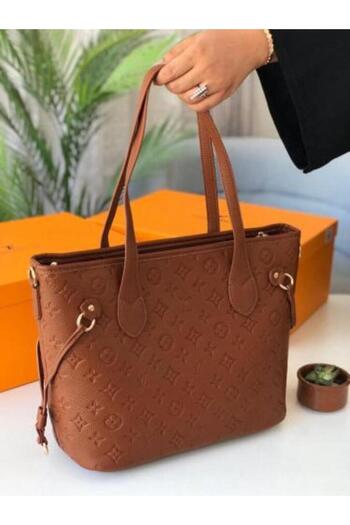 Noname Luxury women's bag similar to Louis Vuitton in luxurious brown color