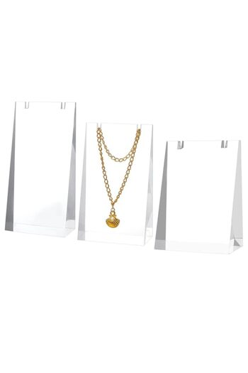 Generic Premium Clear Acrylic Necklace Stand, A-Shape Jewelry Display Stands, Earring Displays Holder Neckl