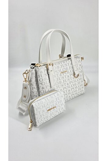 Just Polo Set of 2 Women's 4-Compartment Shoulder and Handbag Wallet Combination