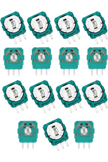 mazn ONIHON 15 Pcs/Set 2K3 Ohm Replacement 3 Pin Voltage Sensor for PS5 Wireless, Repair Resistor Thumb S
