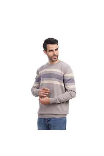 COUP Men Casual Sweater With Long Sleeves - Beige