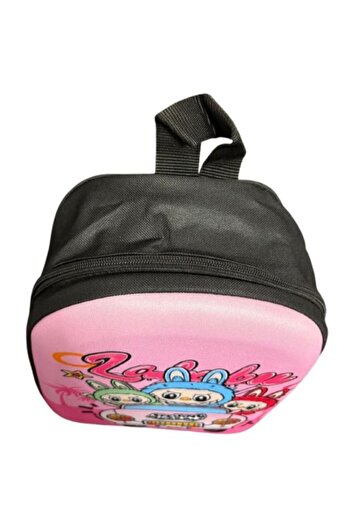 OEM Labubu pattern schoolbag for children, with one compartment, pink